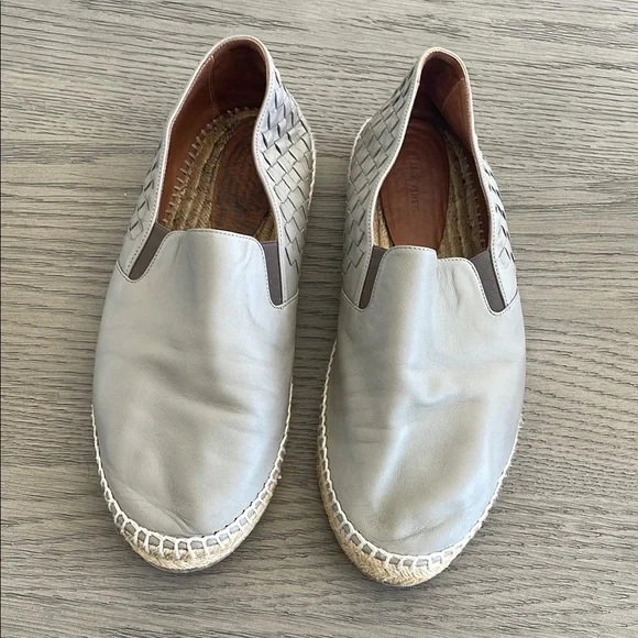 Bottega Veneta Gray Loafers Slip-On Shoes Bottega Veneta Intrecciato Weave Suede Drivers - Green  main image 4